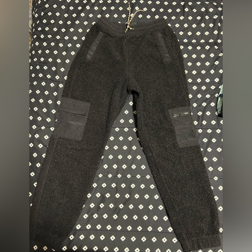 Russell Kids Cozy Black Textured Pants- size xl